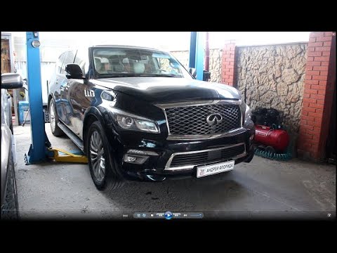 Видео: Замена задней правой ступицы на INFINITI QX80 5,6  Инфинити Ку Икс 80 2014 года