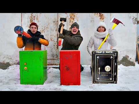 Видео: Вскрыли 3 сейфа! Выбери правильный сейф, чтобы окупиться Челлендж!