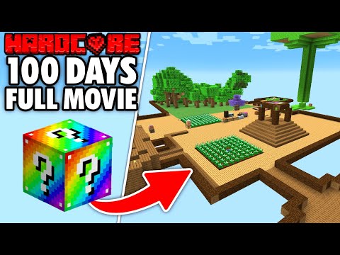 Видео: Я выжил 100 дней на модифицированном LUCKY BLOCK в Minecraft Hardcore! [ПОЛНЫЙ ФИЛЬМ]