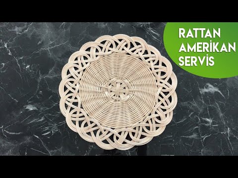 Видео: Rattan Amerikan Servis Yapımı | Eğitim | Bambu Amerikan Servis Yapımı | Салфетка из ротанга #diy