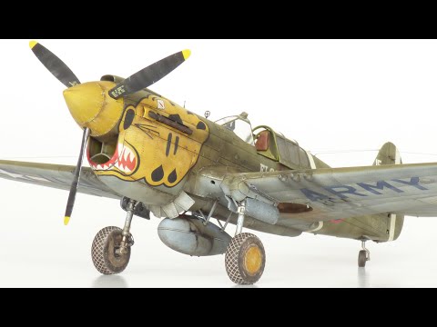 Видео: P-40E Warhawk 1/48 Эдуард
