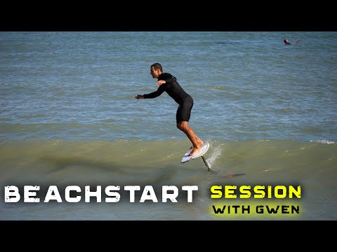 Видео: Сессия Beachstart с Гвен | Surf Foil