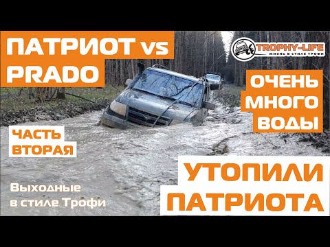 Видео: Жёсткий оффроуд Тойота Прадо УАЗ Патриот: внедорожники на бездорожье - 4х4 покатушки Трофи-лайф 2020