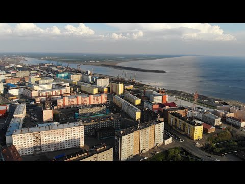 Видео: Дудинка с высоты птичьего полета