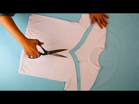 Видео: Сделайте две прекрасные блузки из одной футболки!!!