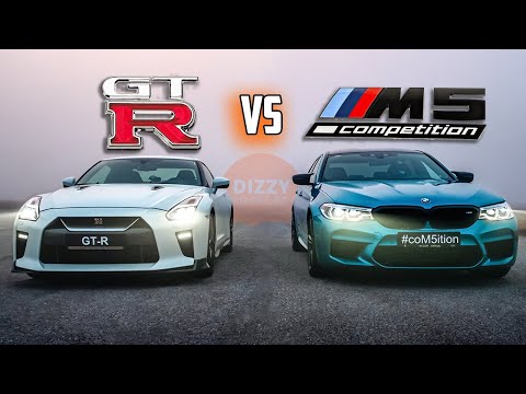 Видео: Nissan GT-R срещу BMW M5 Competition: драг!