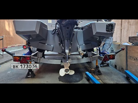 Видео: Продажа ,установка  Yamaha  F60 HETL (модель 2025 года)  на Волжанку 46 FISH. Прицеп  МЗСА  81771G