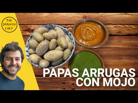 Видео: Картофель по-канареечному с морщинками и соусами | Papas Arrugadas con Mojos