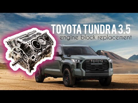 Видео: Тойота Тундра 3.4 твин турбо, замена блока двигателя. Новый шорт блок