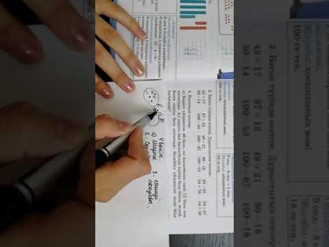 Видео: Мәтінді есеп шығару жолы! Логика