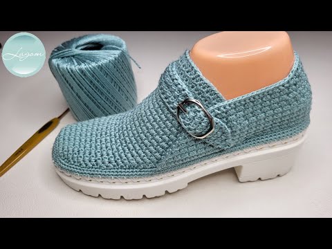 Видео: 💥 Ботинки Бирюза| Бесплатный мастер-класс | Учимся вязать обувь крючком | CROCHET SHOES