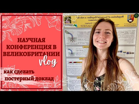 Видео: Научная конференция VLOG: Как сделать постер? Как завязывать знакомства? Что брать с собой?