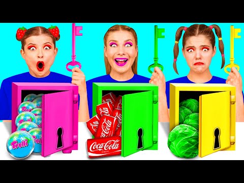 Видео: Выбери Правильный Ключ Челлендж | Смешные Ситуации с Едой от AZaZa Challenge