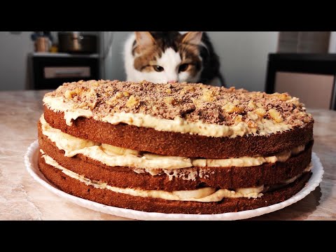 Видео: Быстрый и вкусный Торт из покупных бисквитных коржей с вареной сгущенкой