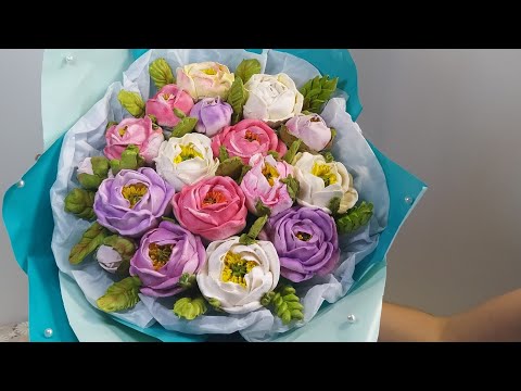 Видео: Зефирный букет из пионов!