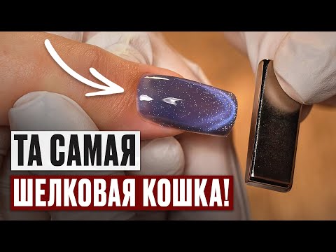 Видео: МАКРО СЪЕМКА! Как сделать дизайн за минуту с гель-лаком кошачий глаз?