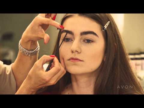 Видео: Коррекция широкой формы бровей от Avon