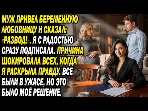 Видео: Муж с беременной подругой «Развод!». Я радостно сразу подписала. Причина шокировала всех... 😱