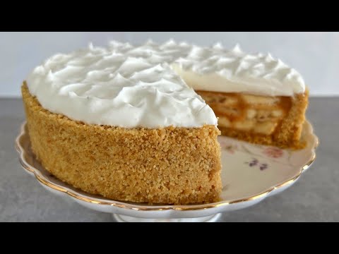 Видео: БАНОФФИ ПАЙ без выпечки! Пирог с бананами и сливочной карамелью