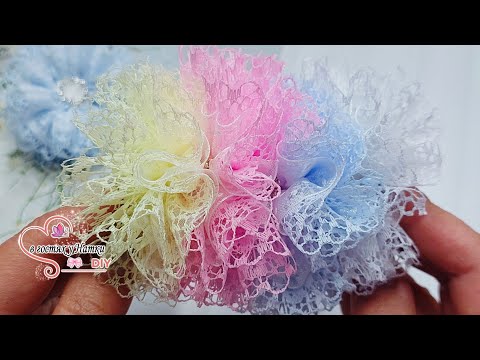 Видео: КРУЖЕВНЫЕ БАНТИКИ С ОРГАНЗОЙ В ГОРОШЕК.