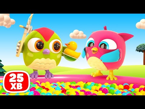 Видео: 🦉 Совеня Хоп Хоп знайшло музичну іграшку в басейні з кульками! 🎶 Найкращі мультфільми для дітей