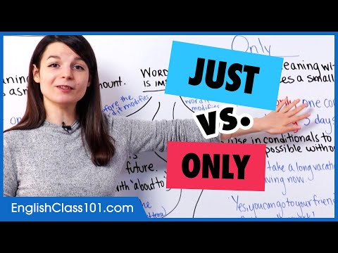 Видео: Just vs Only | Изучайте английскую лексику