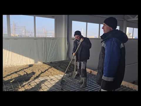 Видео: Коллеги из марьянского завода заливают миксерами #полистиролбетон и подают героторным насосом 👍