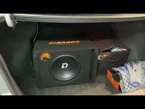 Видео: Установка активного сабвуфера DL Audio  Piranha 12A Black в автомобиль Nissan Sentra b17