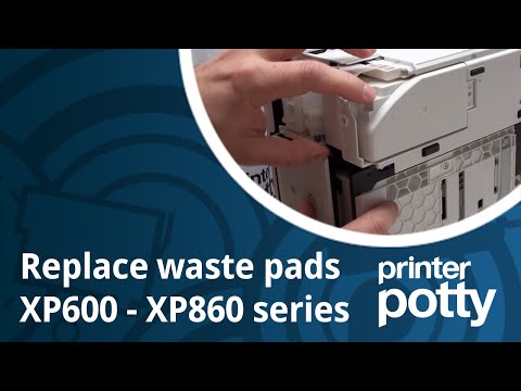 Видео: Ремонт прокладки для отработанных чернил Epson XP: XP600 - XP860