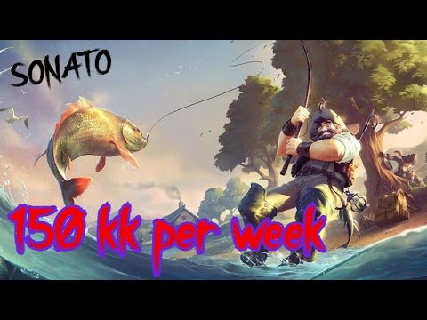 Видео: Albion Online: 150 миллиново в неделю нажимая 2 кнопки!!! Заработок рыбака в неделю.