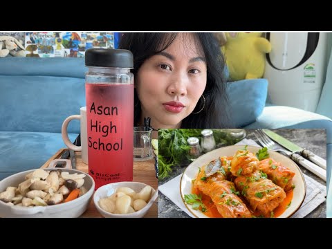 Видео: ДОМАШНЯЯ ЕДА/ ГОЛУБЦЫ & ДОЛМА /ПРОСТО ВКУСНЫЙ МУКБАНГ🤤#mukbang #еда #food #вкусно 