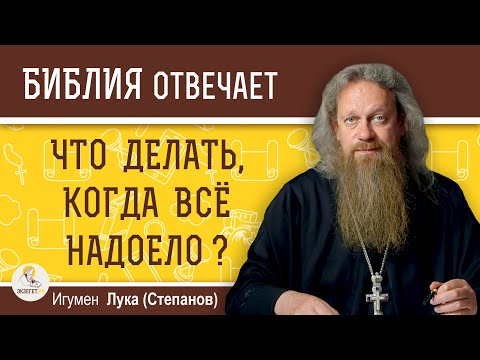 Видео: Что делать, когда ВСЁ НАДОЕЛО ? Игумен Лука (Степанов)