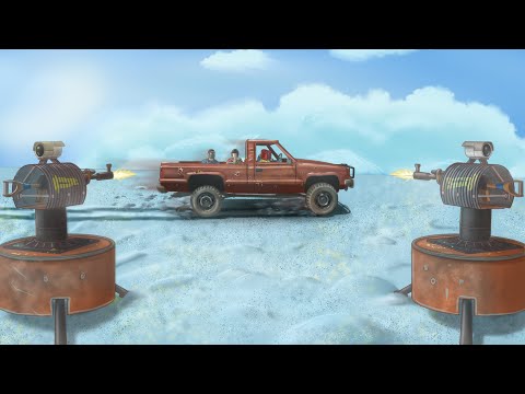 Видео: Ловушка снесла целый клан на машине в Раст/Rust