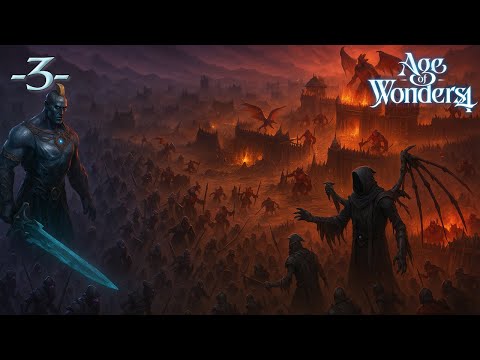 Видео: Битва нежити у бастиона демонов | Age Of Wonder 4 | Прохождение  #3