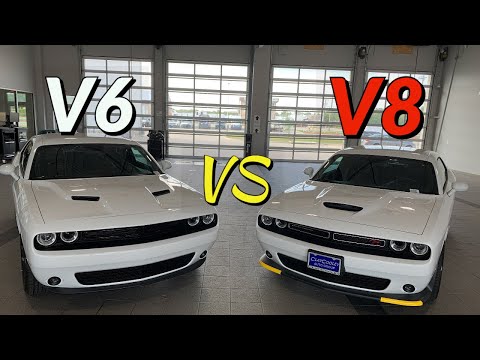 Видео: Challenger SXT V6 действительно лучше, чем V8 Challenger RT? Удивительно!