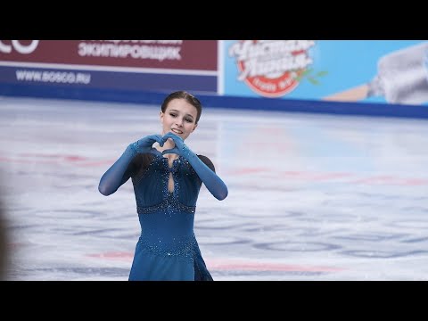 Видео: Anna Shcherbakova - RusNats 2021 - SP / Анна Щербакова - ЧР 2021 - КП - 25-12-2020