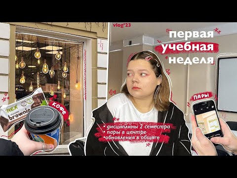 Видео: первая учебная неделя // новые дисциплины, обновление в интерьере общежития и спокойная жизнь