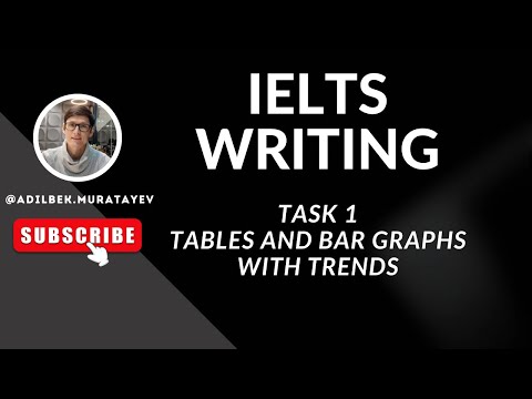 Видео: IELTS Курс / Урок #14 / Writing Task 1: Tables and Bar graphs with Trends