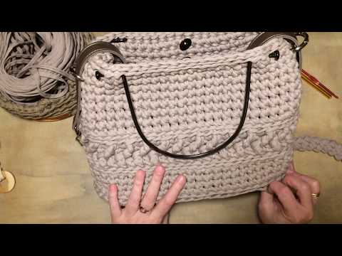 Видео: СУМКА КРЮЧКОМ С РЕЛЬЕФНЫМИ ЭЛЕМЕНТАМИ. ЧАСТЬ 1.