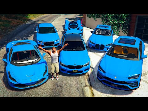 Видео: ФРАНКЛИН ТЕК КӨК ТҮСТІ КӨЛІКТЕР ҰРЛАДЫ (GTA V)