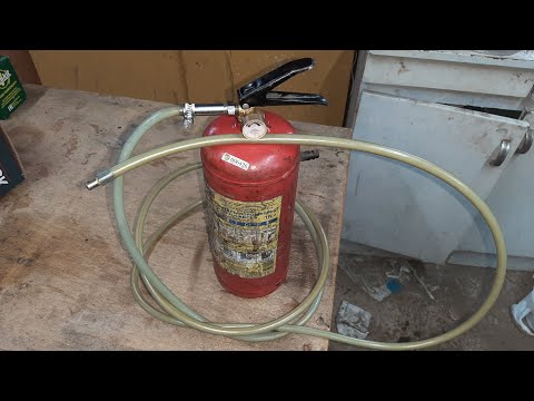 Видео: мовильница из огнетушителя. дёшево и 100% результат.
