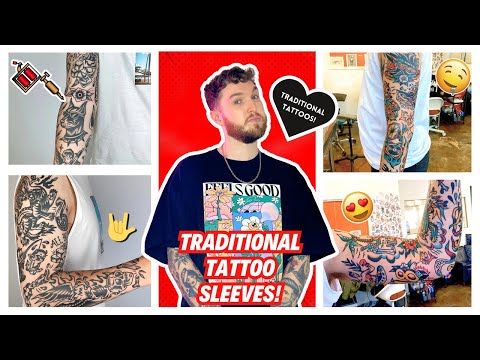 Видео: Реакция на традиционные американские татуировки-рукава