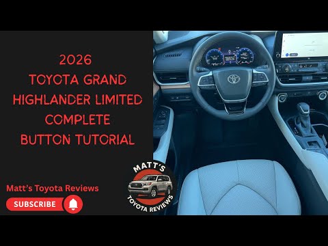 Видео: Полное руководство по кнопкам Toyota Grand Highlander Limited 2026 года