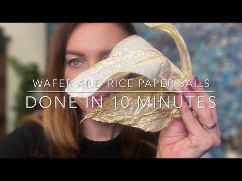 Видео: Паруса из вафельной и рисовой бумаги за 10 минут
