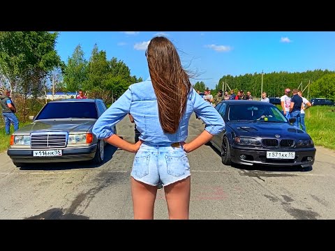 Видео: НА СПОР! Honda бросила вызов Mercedes. BMW на 1UZ-FE vs W124 5.5 L. Японцы и Немцы C219 W220 - 5.0 L