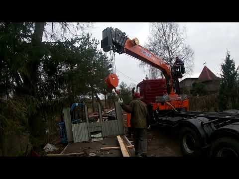 Видео: Установка манипулятора Hangil на маз 6312. Часть 3