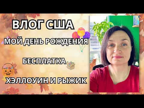 Видео: Влог США | Мой день рождения: завтрак в кафе| В  Хэллоуин одна| Бесплатка и немного Рыжика