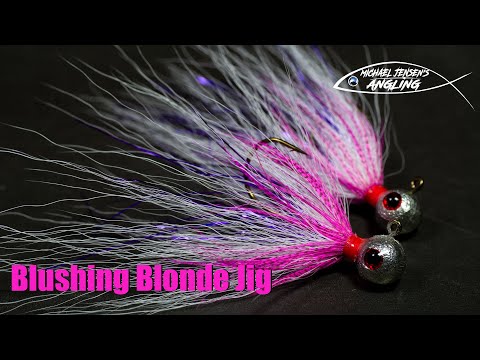 Видео: Blushing Blonde Jig — руководство по вязанию классического джига Bucktail Jig