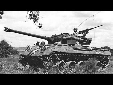 Видео: Немецкие генералы были ошеломлены скоростью американской противотанковой САУ M18 Hellcat.