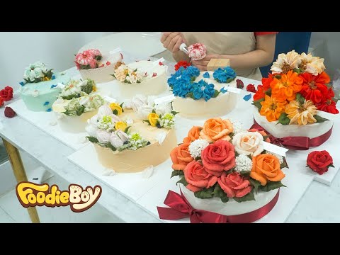 Видео: Как приготовить цветочный торт из красной фасоли из риса